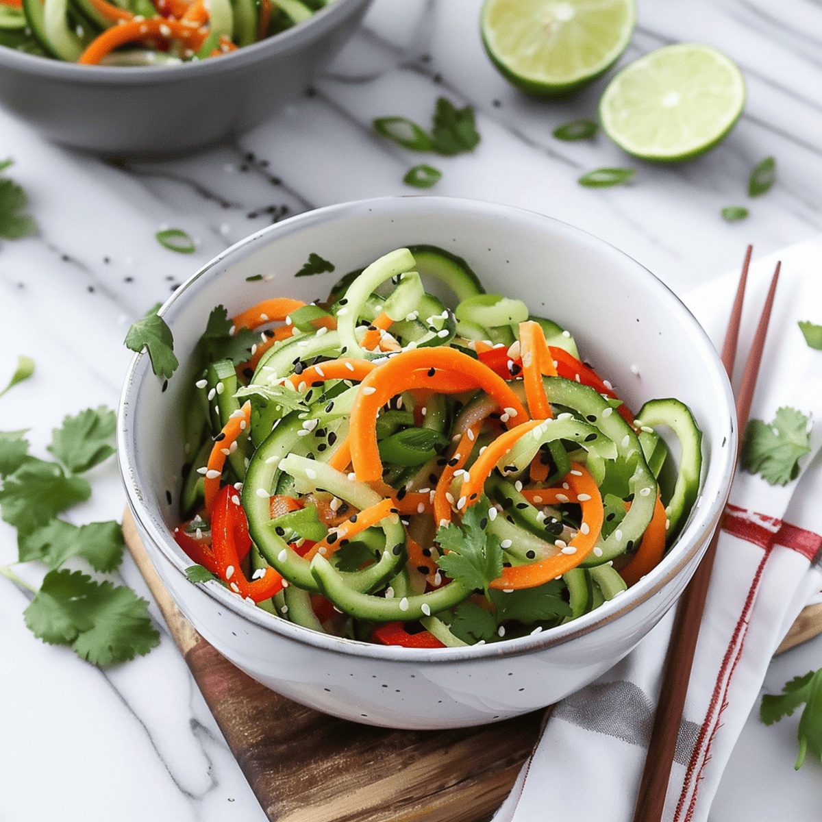 Asian Cucumber Sesame Salad Recipe