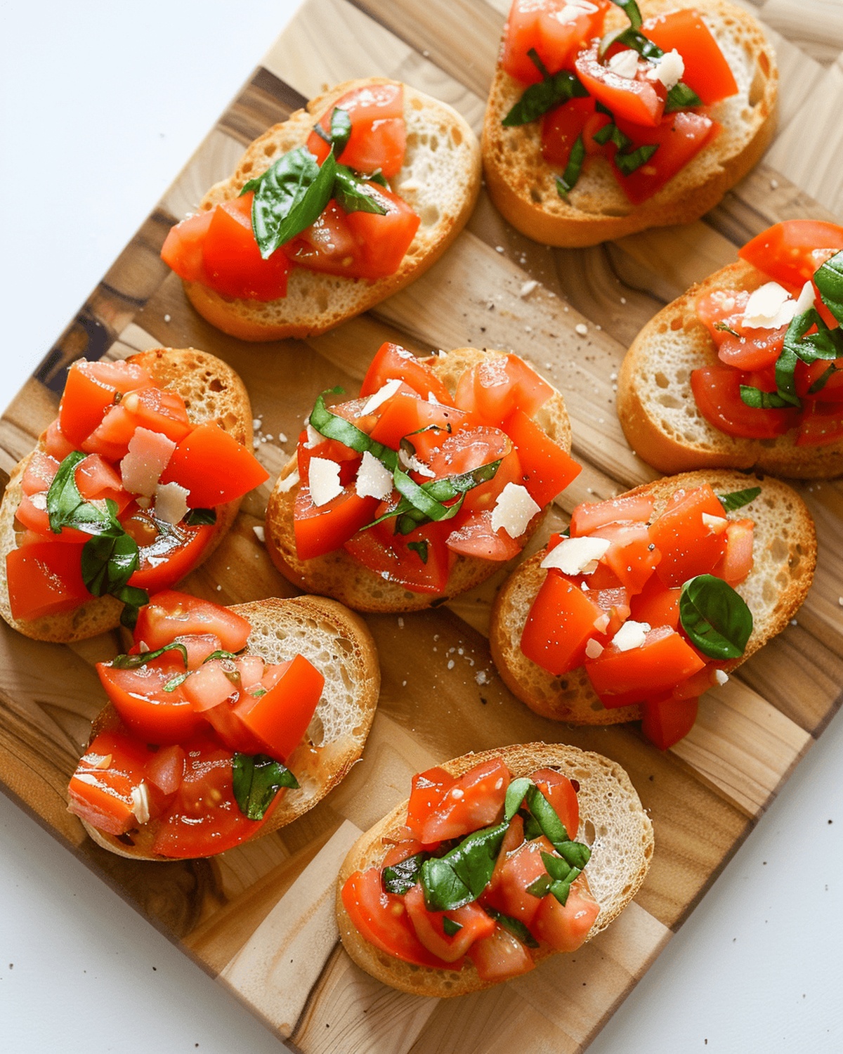Tomato Bruschetta with Garlic and Basil Recipe
