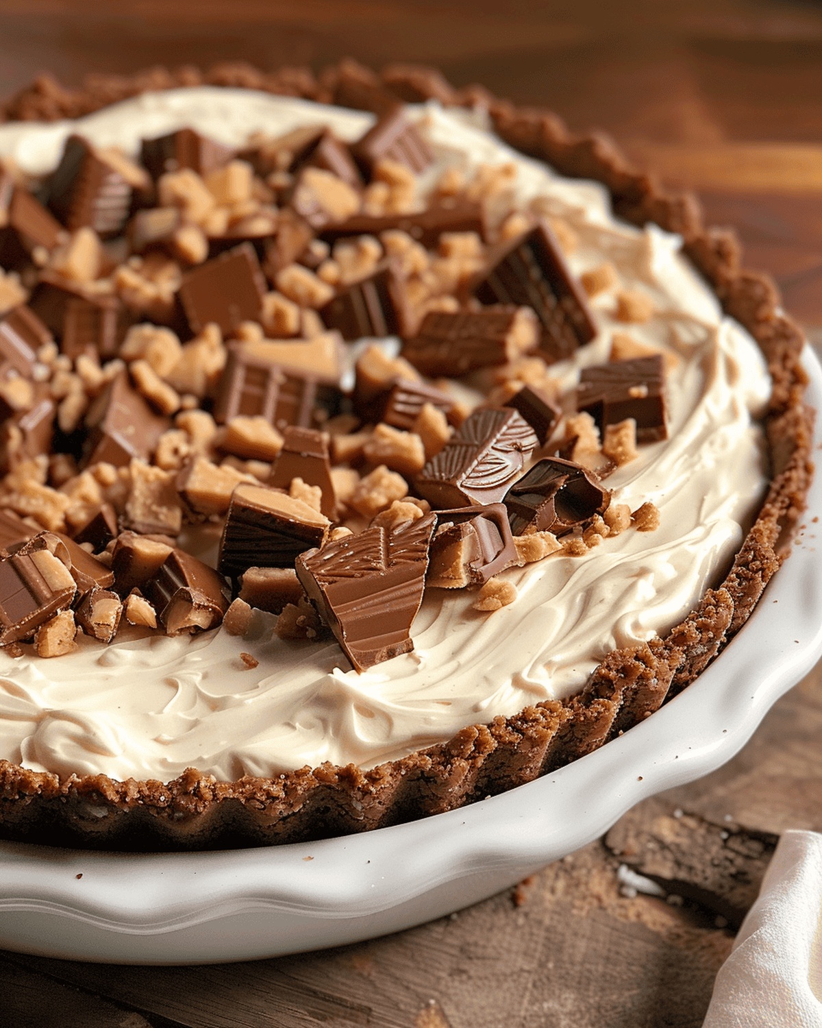 Heavenly Snickers Pie Recipe
