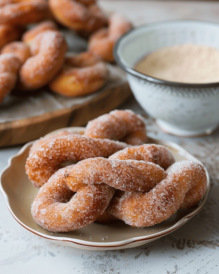 Cinnamon Sugar Twist Doughnuts Recipe
