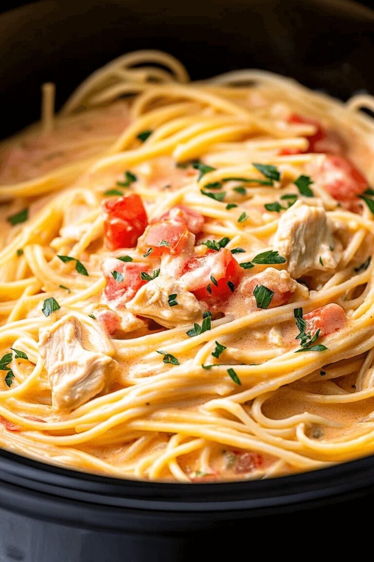 Hearty Crockpot Chicken Spaghetti Recipe