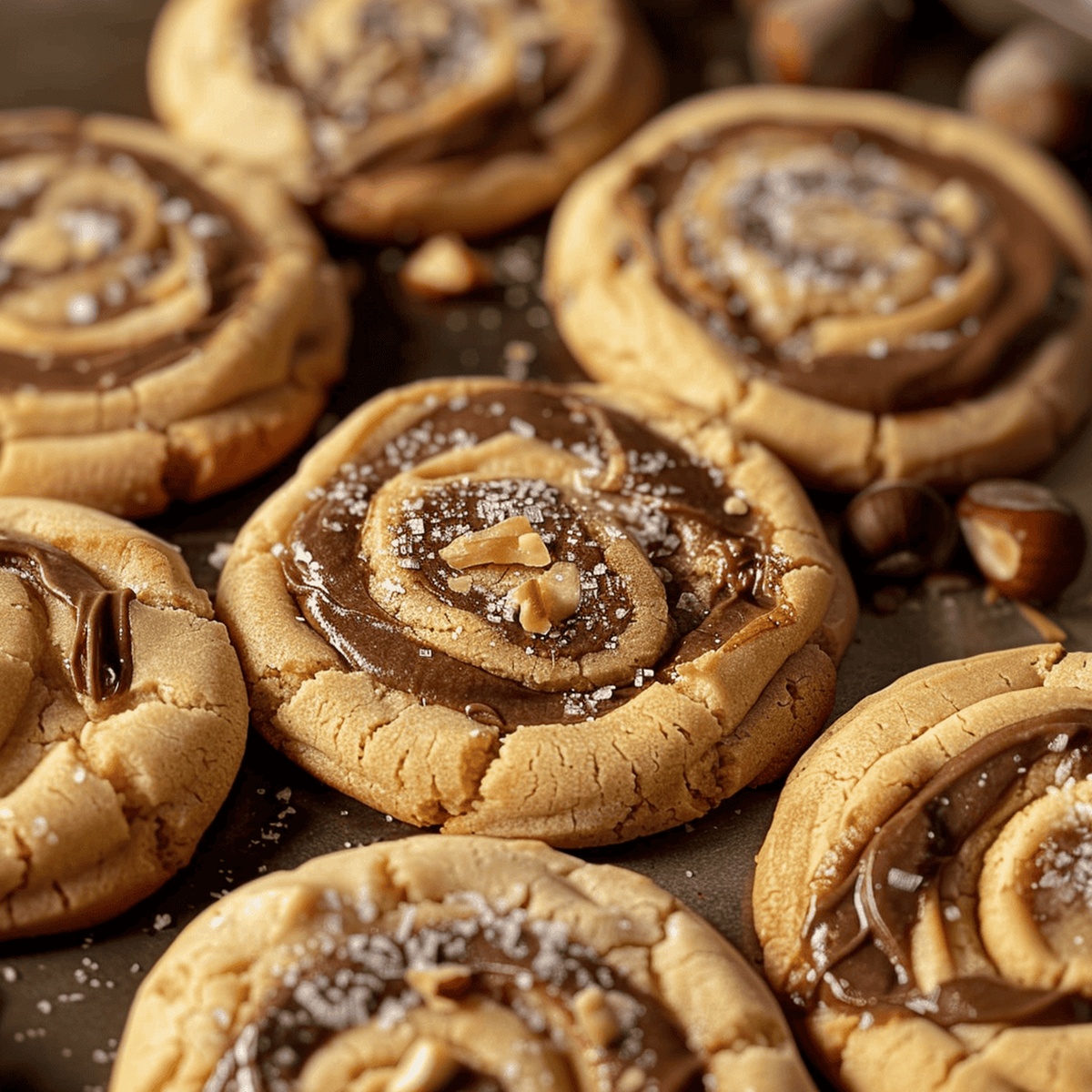 Peanut Butter Hazelnut Swirl Cookies Recipe