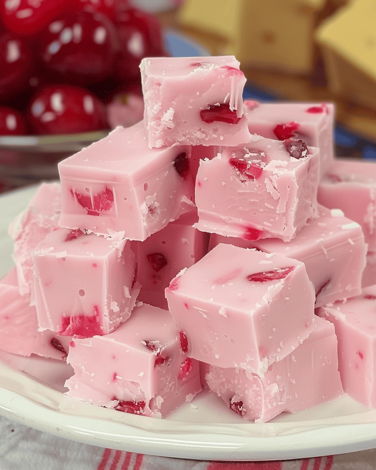 Decadent White Chocolate Cherry Fudge Recipe