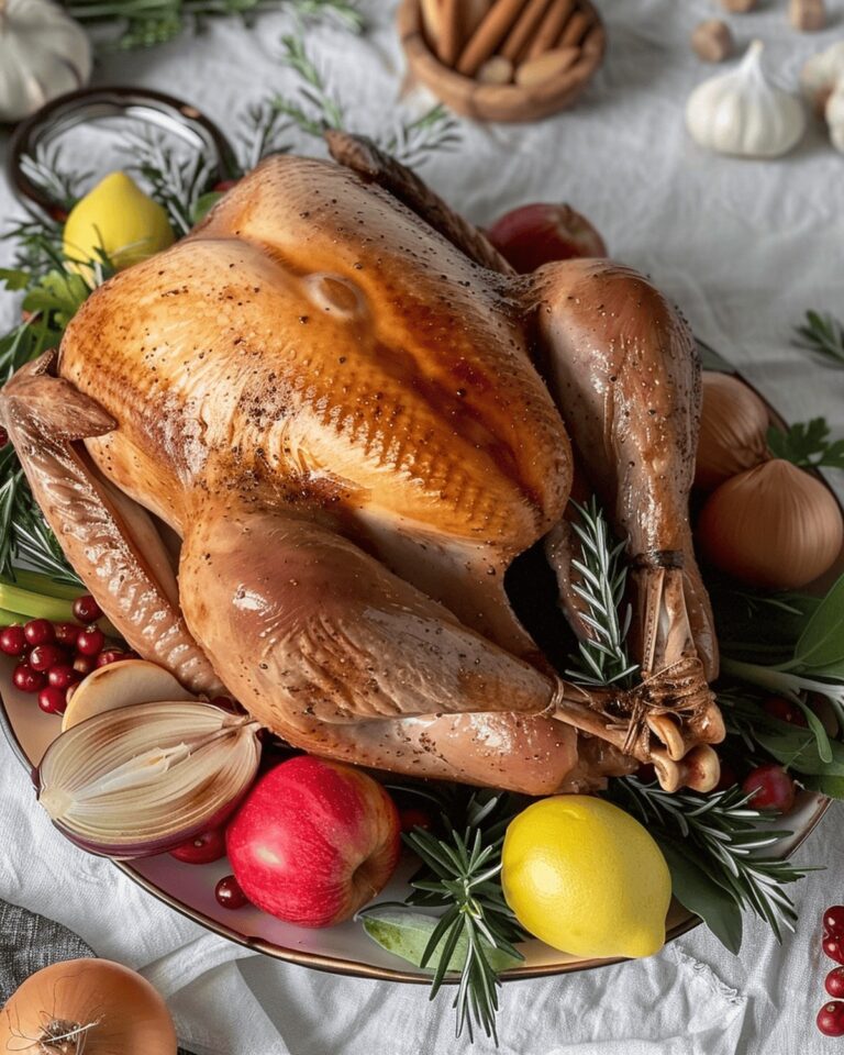 Juicy Herb-Infused Roast Turkey Recipe