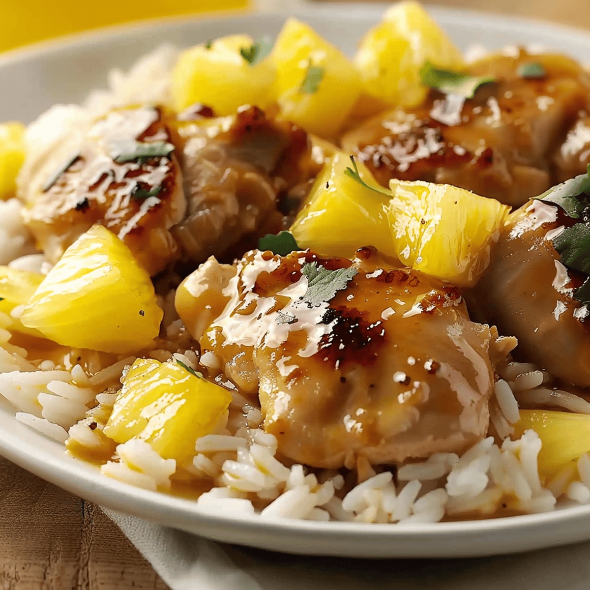 Exotic Pineapple Chicken and Rice Recipe