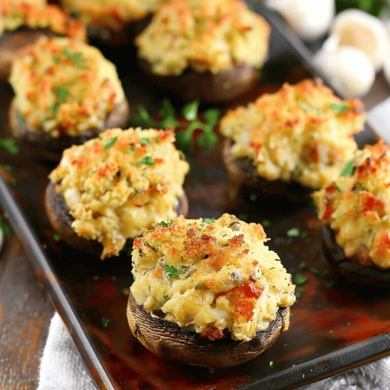 Crab-Stuffed Mushrooms Recipe