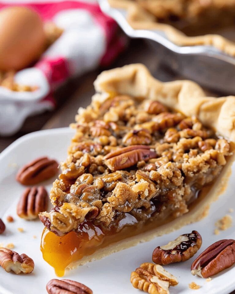 Brown Butter Pecan Pie with Streusel Recipe