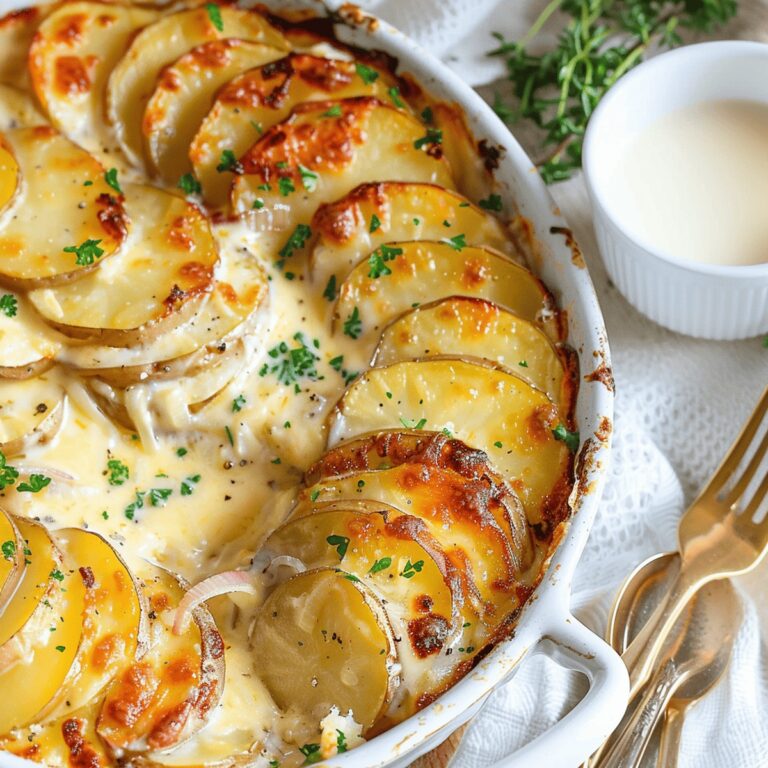 Creamy Cheesy Potatoes Au Gratin Recipe