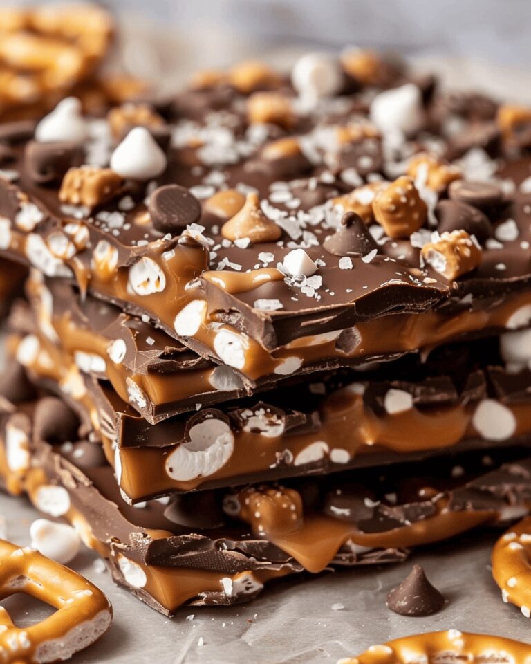 Salted Caramel Pretzel Bark Recipe