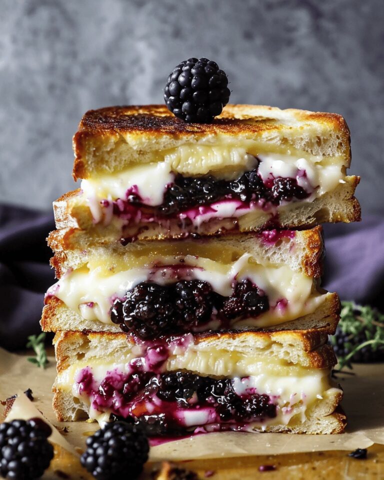 Gourmet Blackberry Balsamic and Brie Grilled Cheese Recipe
