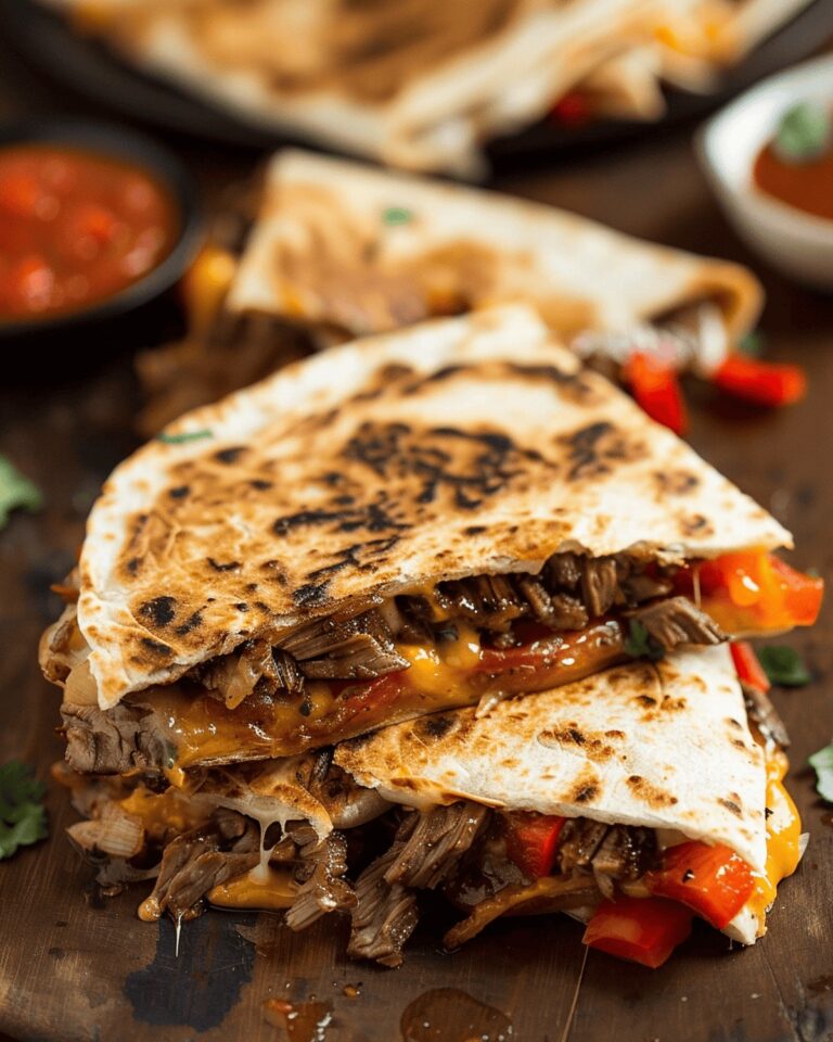 Sizzling Steak Fajita Quesadillas Recipe