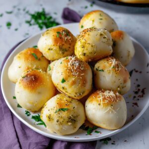 Pesto Mozzarella Stuffed Dough Balls Recipe