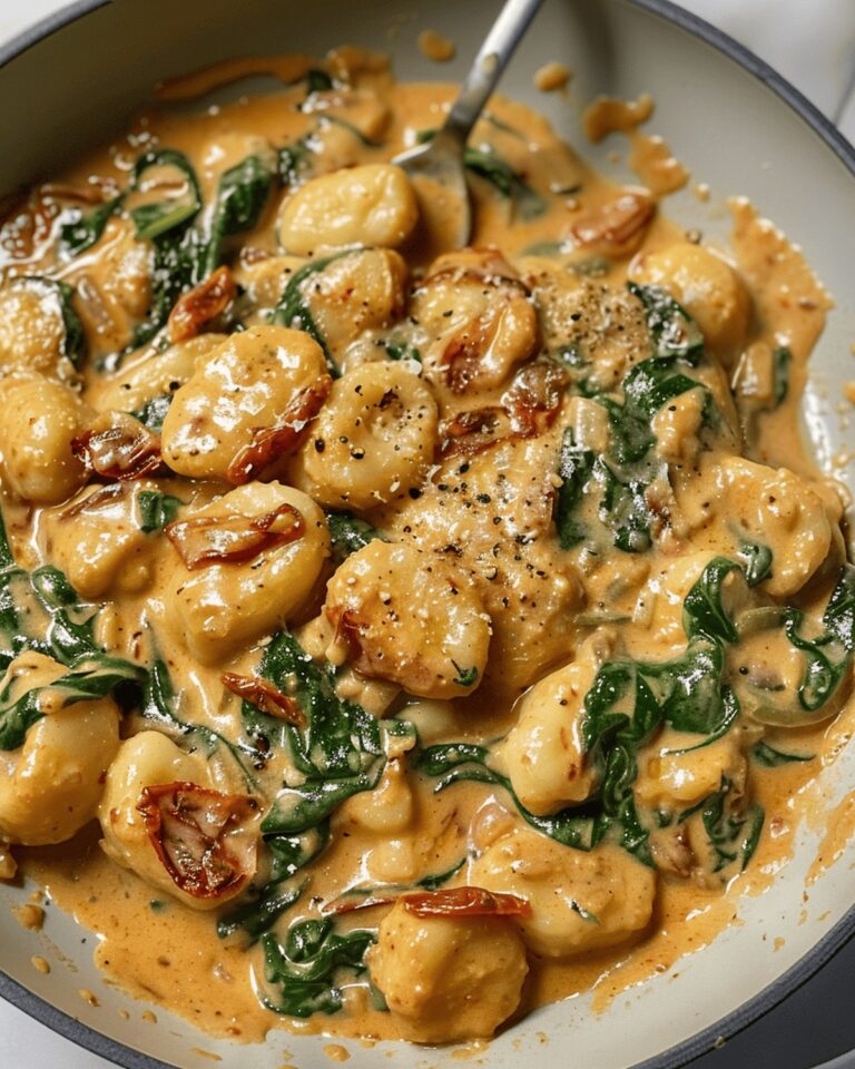 Elegant Spinach and Sundried Tomato Gnocchi Recipe