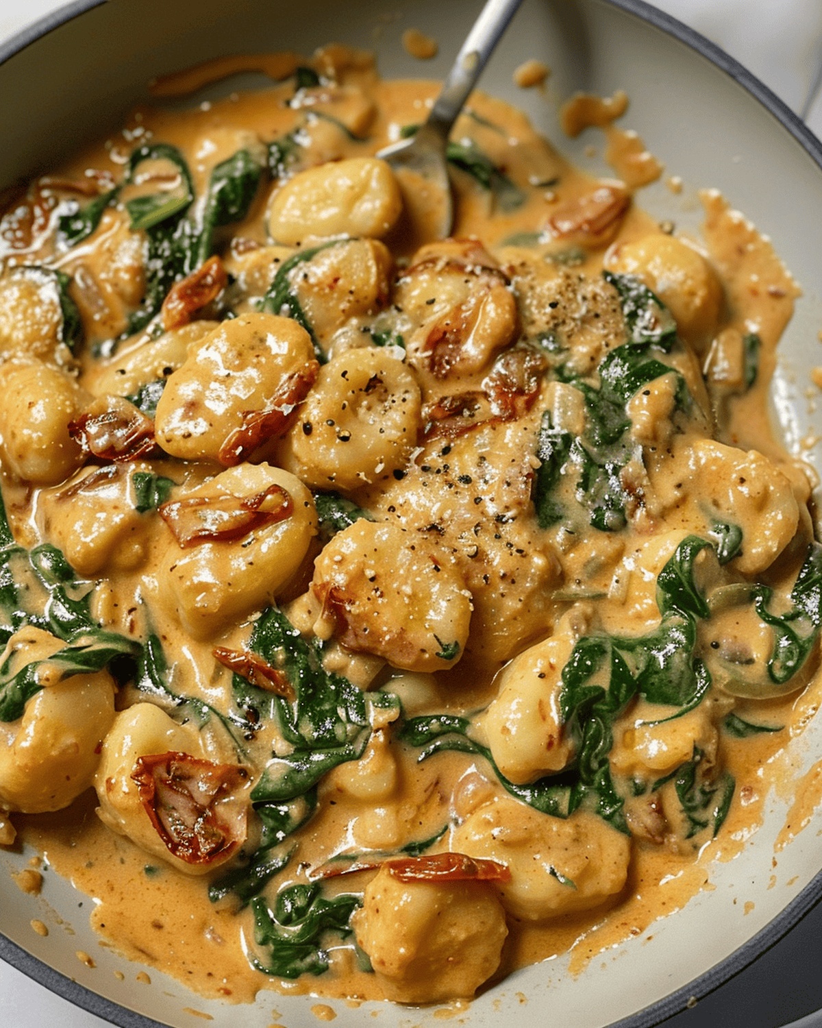 Elegant Spinach and Sundried Tomato Gnocchi Recipe