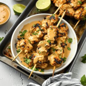 Thai Peanut Chicken Skewers Recipe