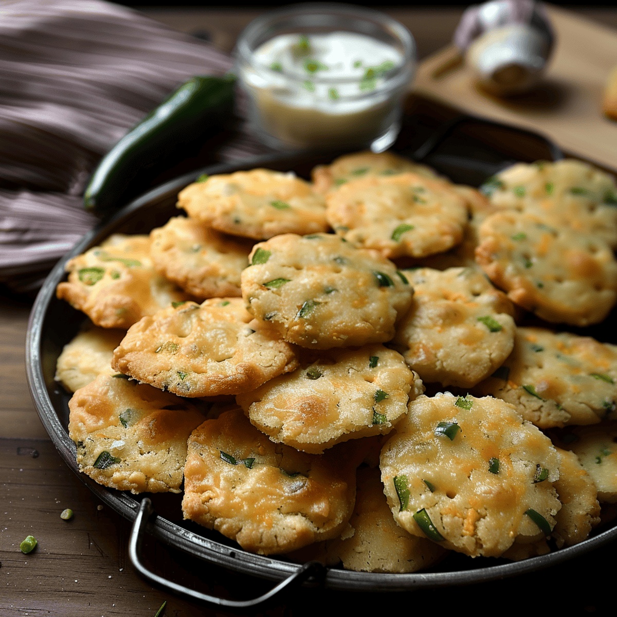 Cheesy Jalapeno Shortbread Recipe