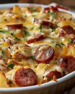 Hearty Ranch Hash Brown Casserole with Sausage Recipe