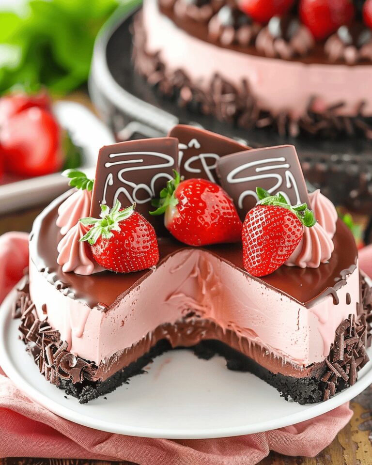 Chocolate Covered Strawberry Cheesecake Recipe