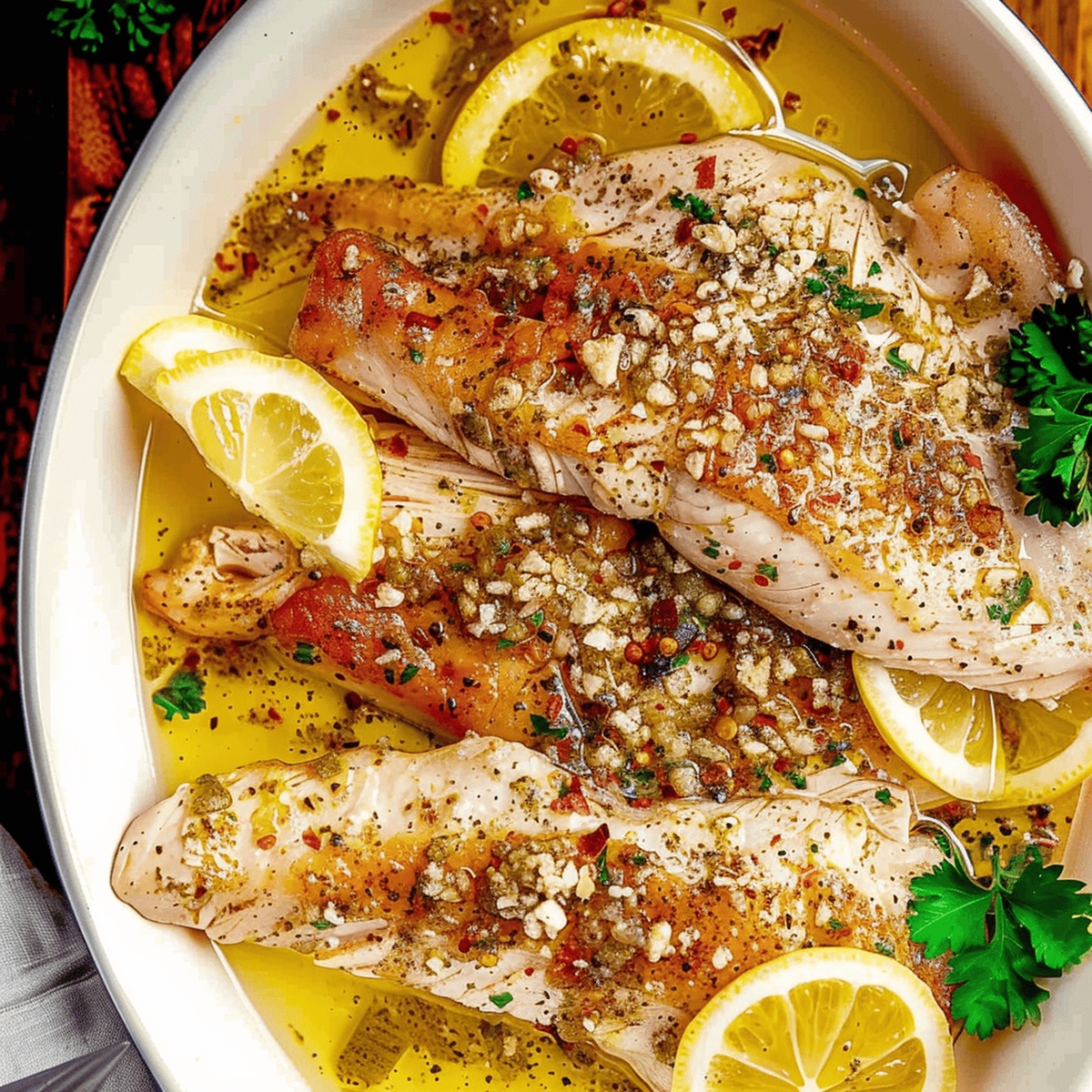 Garlic Butter Oven Baked Tilapia Recipe