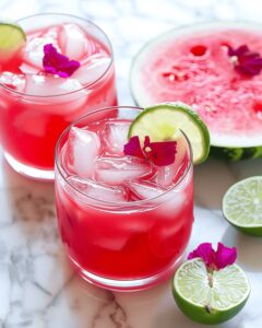 Hibiscus Watermelon Agua Fresca Recipe