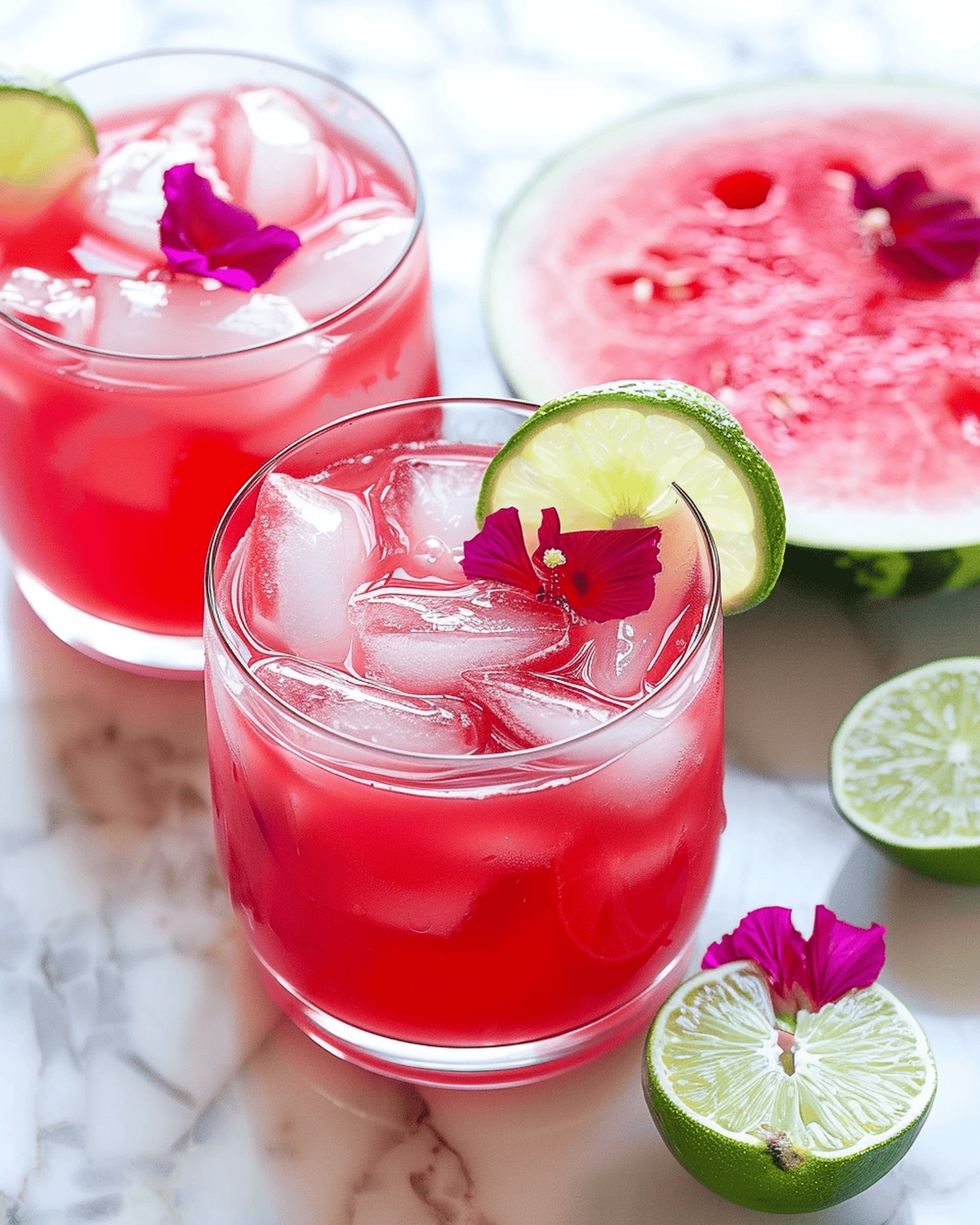 Hibiscus Watermelon Agua Fresca Recipe