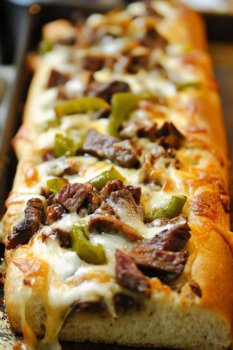 Mouthwatering Philly Cheesesteak Garlic Bread Recipe
