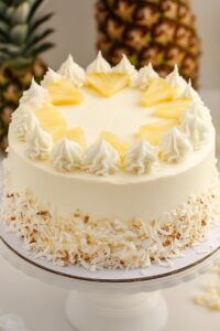 Tropical Pineapple Coconut Surprise Cake Recipe