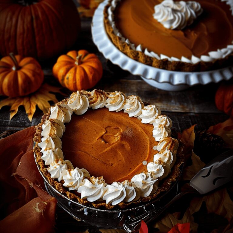 Pumpkin Cheese Pie with Gingersnap Crust Recipe