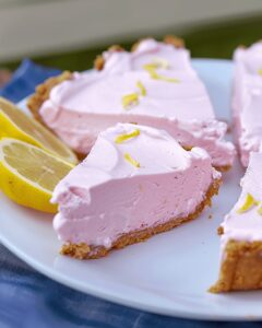 Creamy Frozen Pink Lemonade Pie Recipe