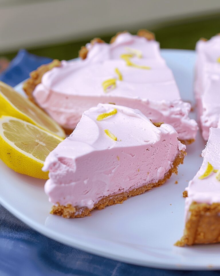 Creamy Frozen Pink Lemonade Pie Recipe