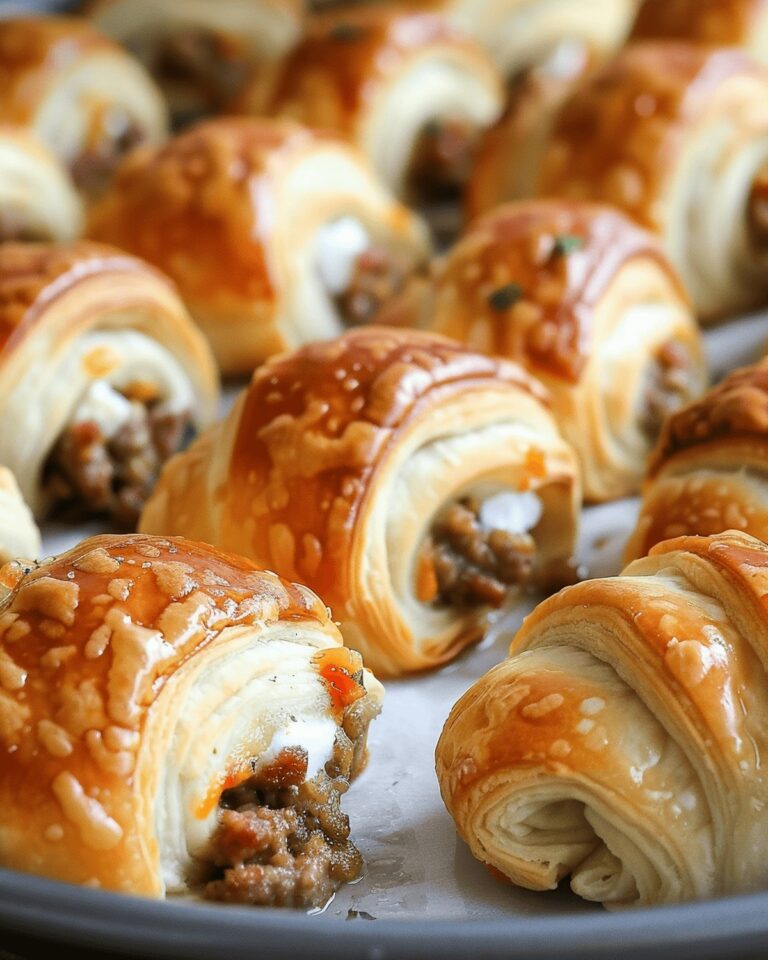 Crispy Sausage & Cream Cheese Crescents Recipe