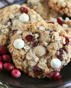 White Chocolate Oatmeal Cranberry Cookies Recipe