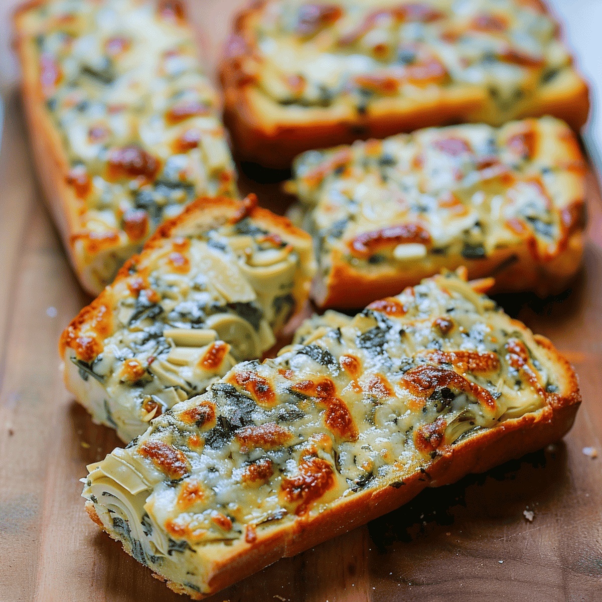 Cheesy Spinach Artichoke Bread Recipe