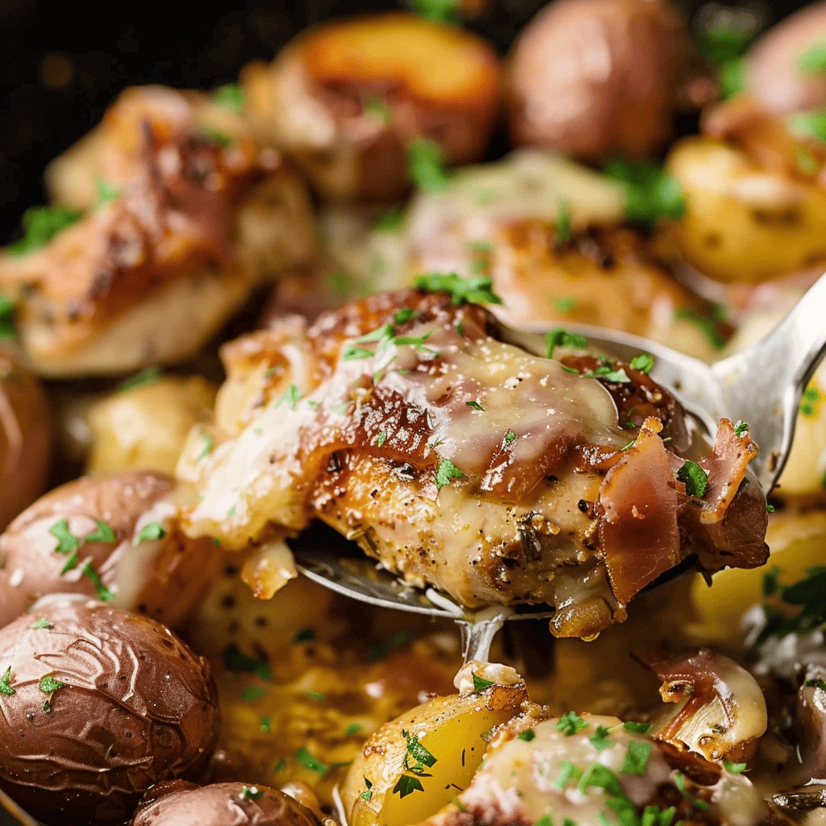 Garlic Parmesan Chicken and Potatoes Recipe