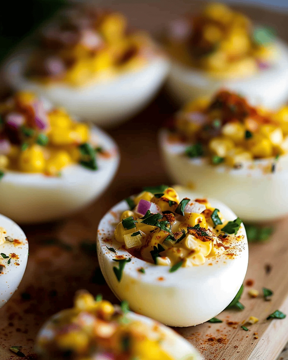 Mexican Street Corn Deviled Eggs Recipe
