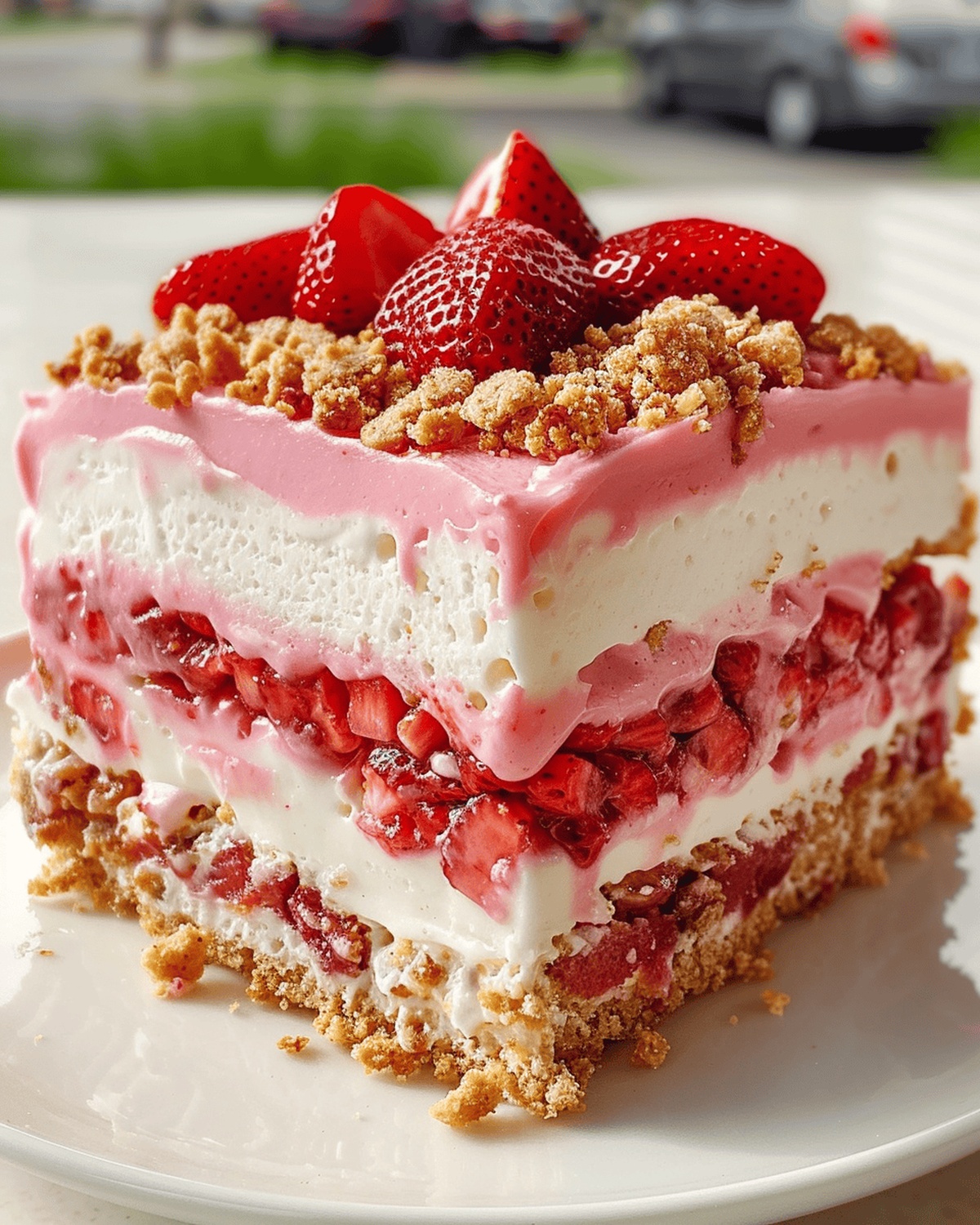 Heavenly Strawberry Layered Cake Recipe