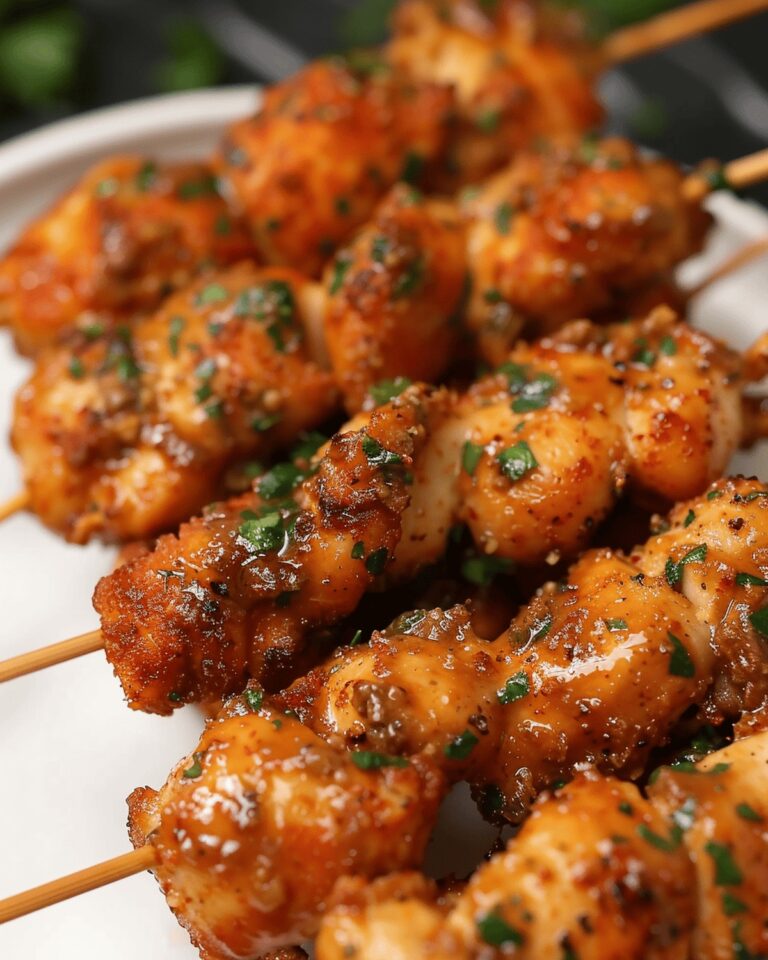 Succulent Spiced Chicken Skewers with Garlic Herb Butter Recipe