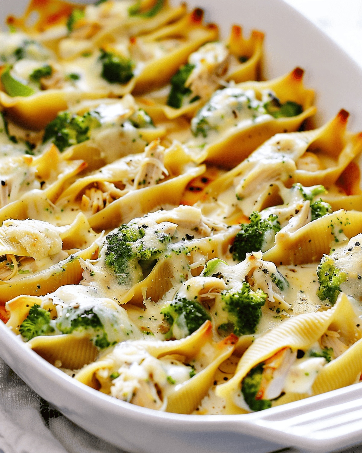 Cheesy Chicken and Broccoli Stuffed Pasta Shells Recipe