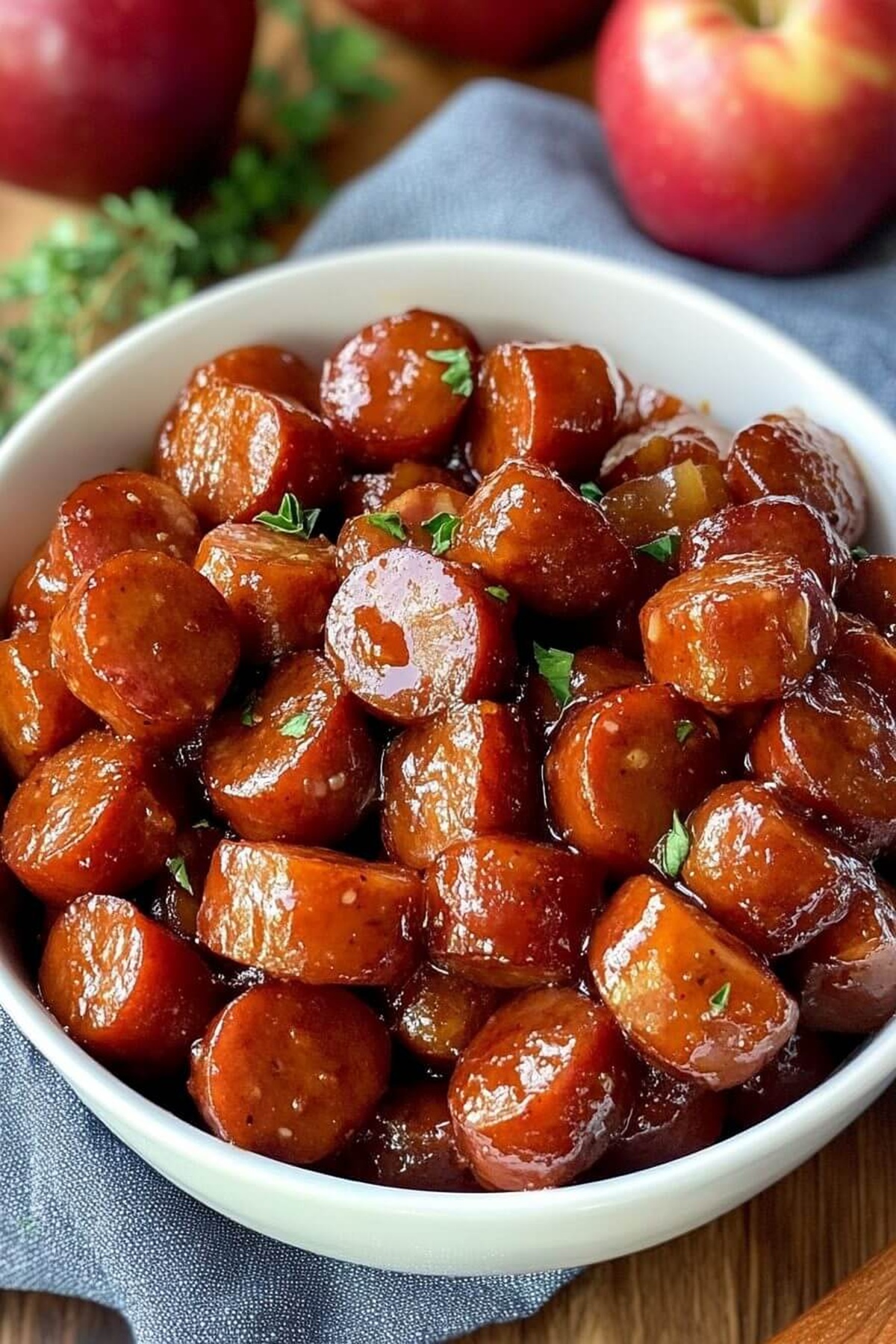 Mouthwatering Slow Cooker Apple Kielbasa Bites Recipe
