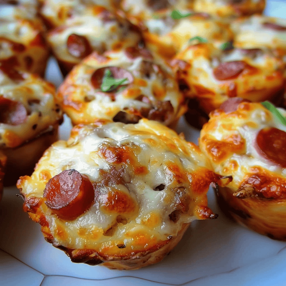 Sausage & Pepperoni Pizza Puffs Recipe
