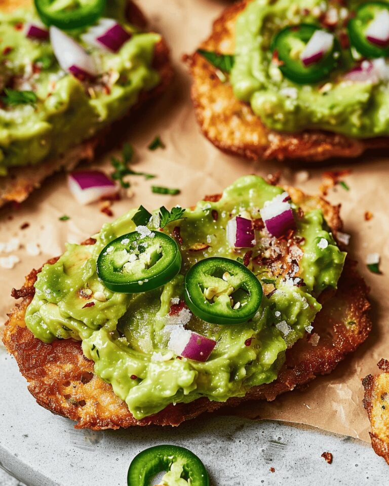 Crispy Smashed Avocado Hash Brown Toasts Recipe