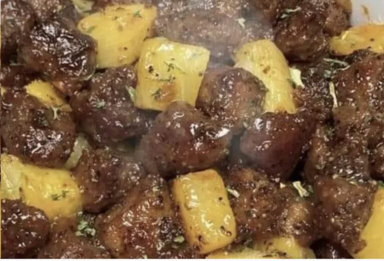 Tender Butter Steak Bites With Garlic Herb Potatoes Recipe