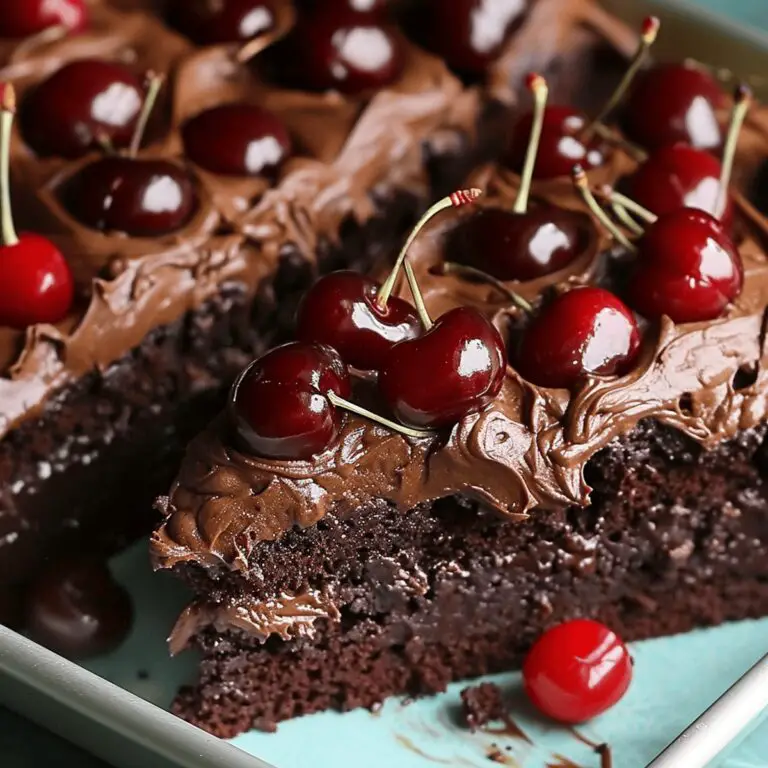Cherry Dr. Pepper Fudge Cake Recipe