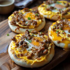 English Muffin Breakfast Pizza Recipe