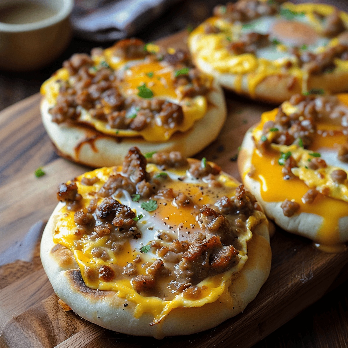 English Muffin Breakfast Pizza Recipe