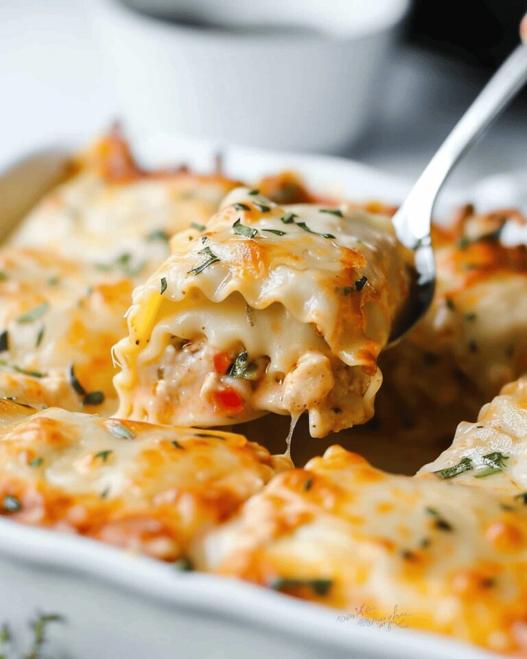 Incredible Cheesy Chicken Lasagna Roll-Ups with Dreamy Sauce Recipe