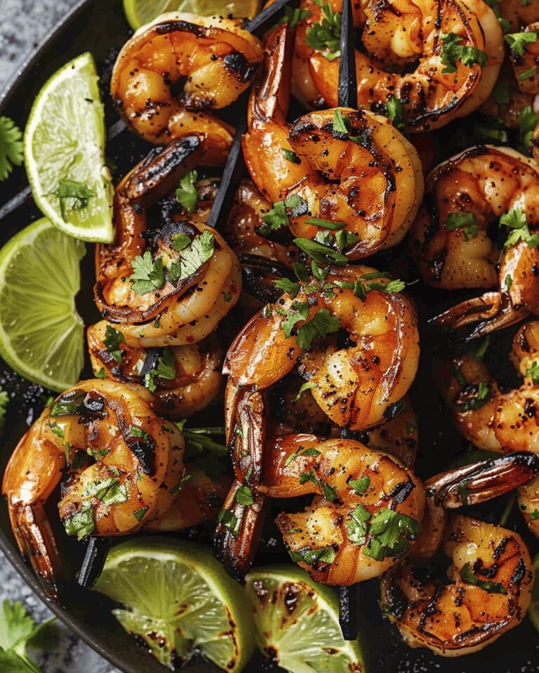 Margarita Grilled Shrimp Skewers Recipe