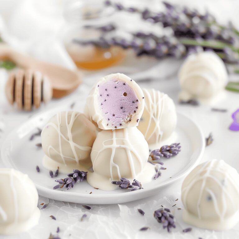 Honey Lavender White Chocolate Truffles Recipe