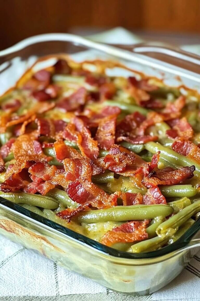 Crispy Smothered Green Beans Recipe