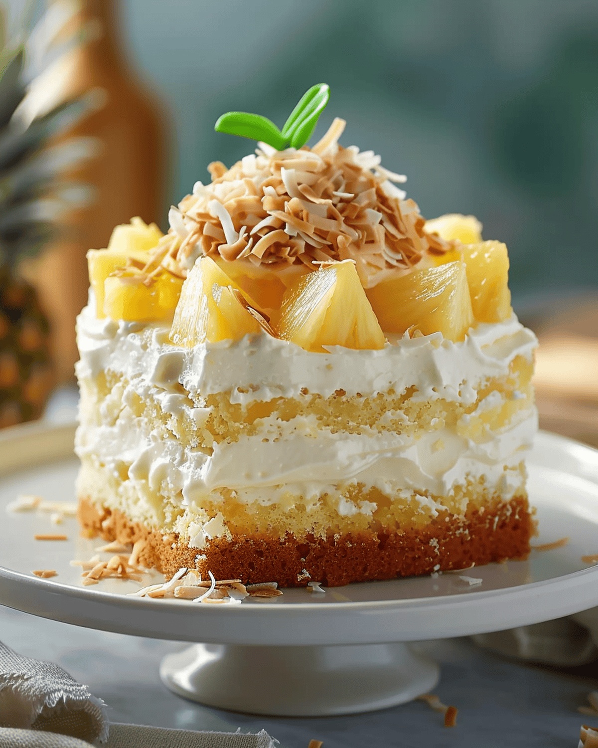 Tropical Paradise Coconut Pineapple Cake Recipe
